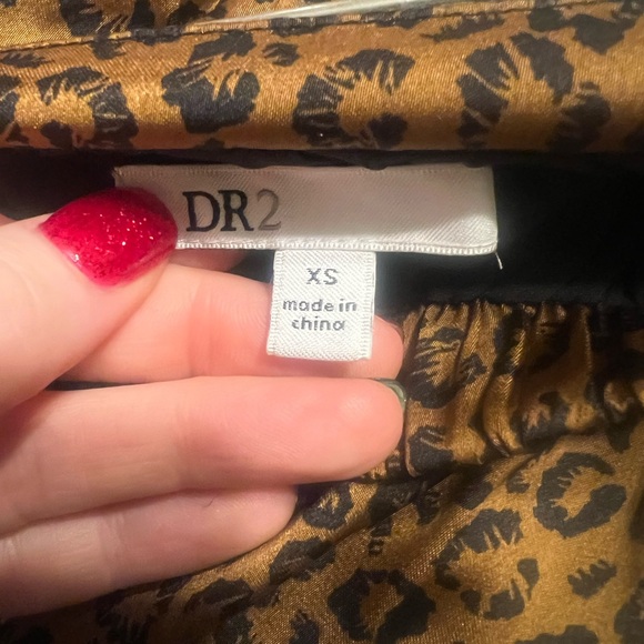 Dr2 by Daniel Rainn Women’s Brown and Black Leopard Print Midi Skirt Size XS - Picture 7 of 8